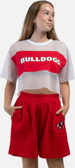 University of Georgia Women's Mesh Cropped Short Sleeve T-Shirt