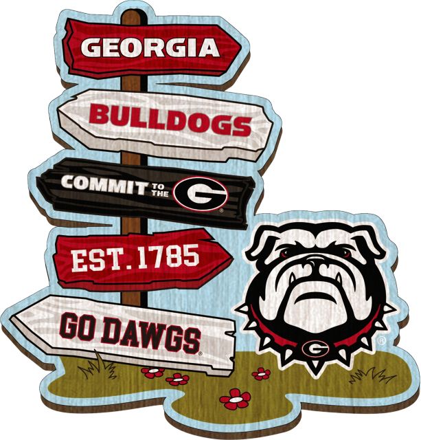University of Georgia Bulldogs Halftime Sign Post Magnet