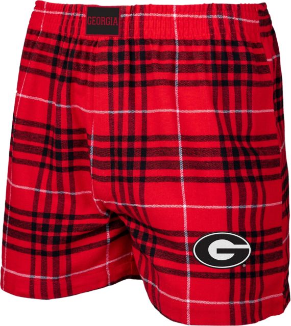University of Georgia Flannel Boxer Shorts