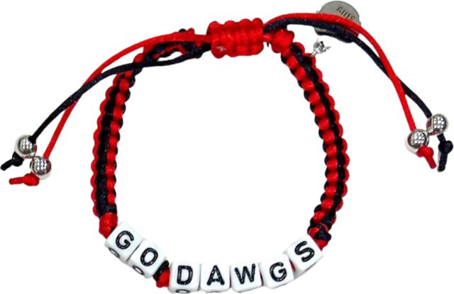 University of Georgia Braided Bracelet