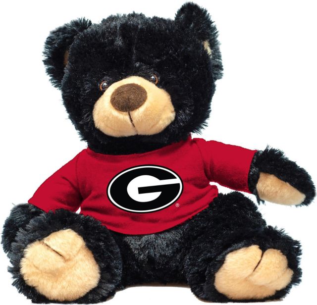 University of Georgia 12'' Plush Noah Bear - Black - ONLINE ONLY