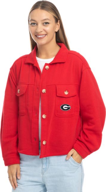 University of Georgia Women's Cropped Shacket