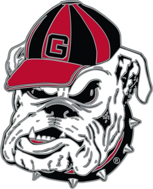 University of Georgia Bulldogs School Letter Logo Pendant in Sterling Silver 