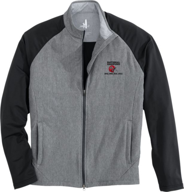 GA Champs Braves/UGA Gray Performance Hoodie Sweatshirt