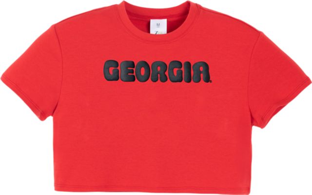 University of Georgia Youth Boxy Crop Short Sleeve T-Shirt