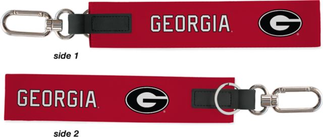 University of Georgia Bulldogs Carabiner Strap Keychain