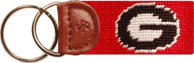 University of Georgia 3 in. Needlepoint Keyfob