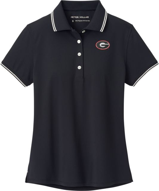 University of Georgia Women's Canterbury Tipped Sport Mesh Short-Sleeve Polo