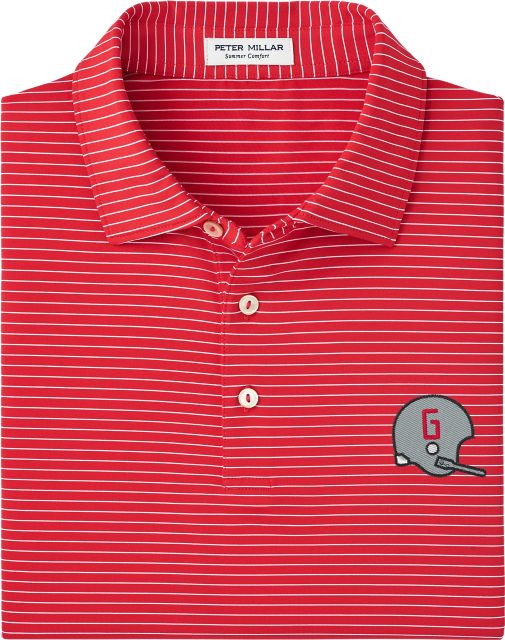 University of Georgia Football Helmet Hemlock Jersey Polo