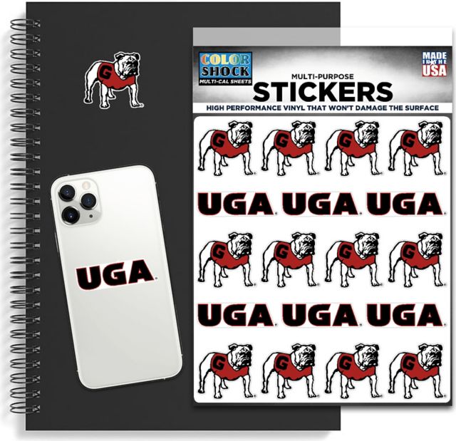 University of Georgia Sticker Sheet