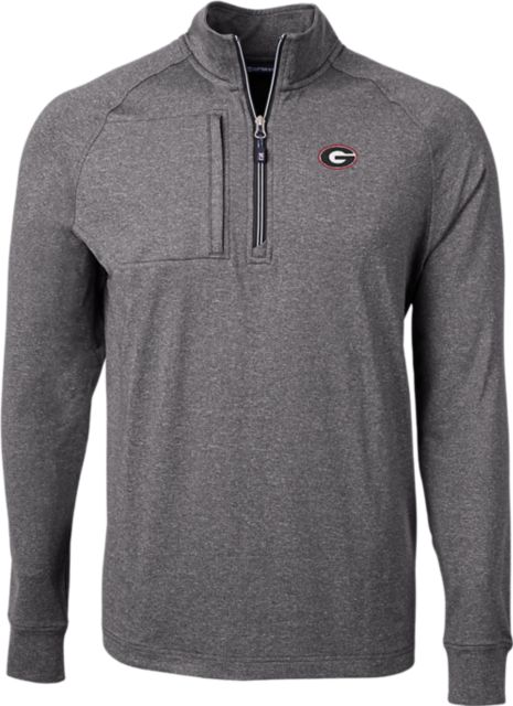 Nike Men's Georgia Bulldogs White Football Coach Dri-Fit UV Long Sleeve T-Shirt, Medium