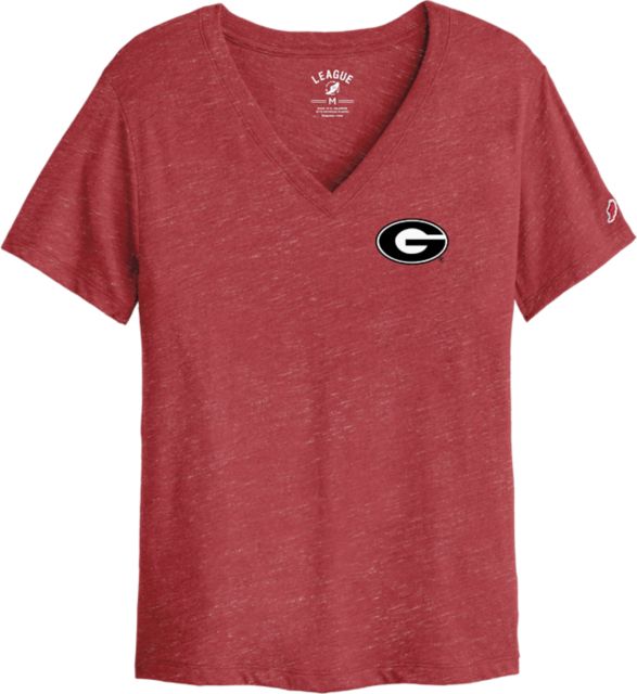 University of Georgia Women's V-Neck Short Sleeve T-Shirt