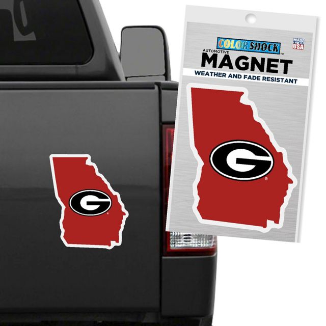 University of Georgia State 6'' x 6'' Magnet