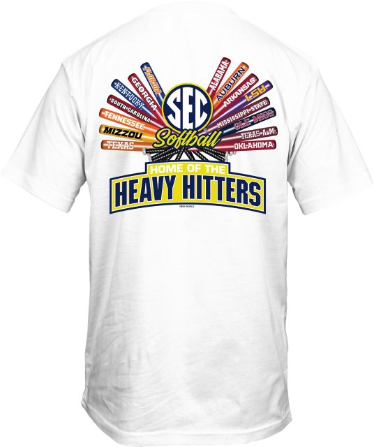 University of Georgia SEC Softball Bats Short Sleeve T-Shirt