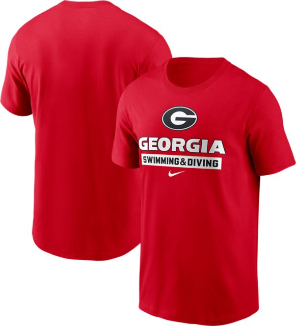 University of Georgia Bulldogs Nike Swimming & Diving Short Sleeve T-Shirt