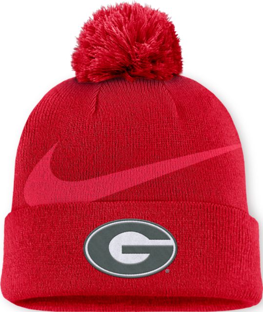 University of Georgia Bulldogs Peak Pom Beanie