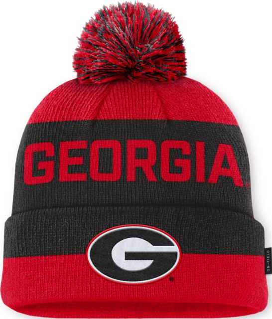 University of Georgia Bulldogs Peak Gameday Cuff Pom Beanie