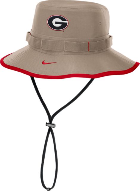 Khaki Nike Bucket Hat University Of Georgia Bulldogs Nike Bucket Hat