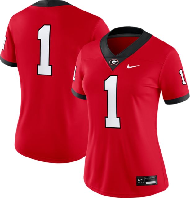University of Georgia Bulldogs Football #1 Nike Women's Replica Jersey