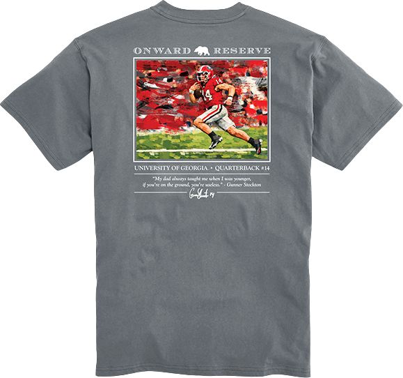University of Georgia Bulldogs Football Gunner Stockton Short Sleeve T-Shirt
