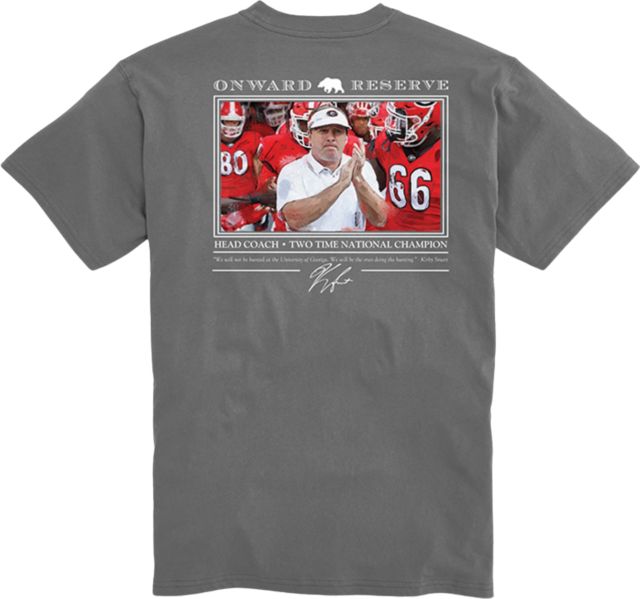 University of Georgia Bulldogs Football Kirby Smart Short Sleeve T-Shirt