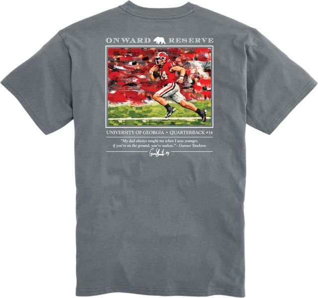 University of Georgia Bulldogs Football Gunner Stockton Short Sleeve T-Shirt