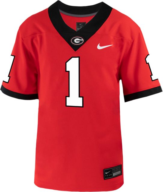 Toddler Nike #1 Red Georgia Bulldogs Untouchable Football Jersey, 3T