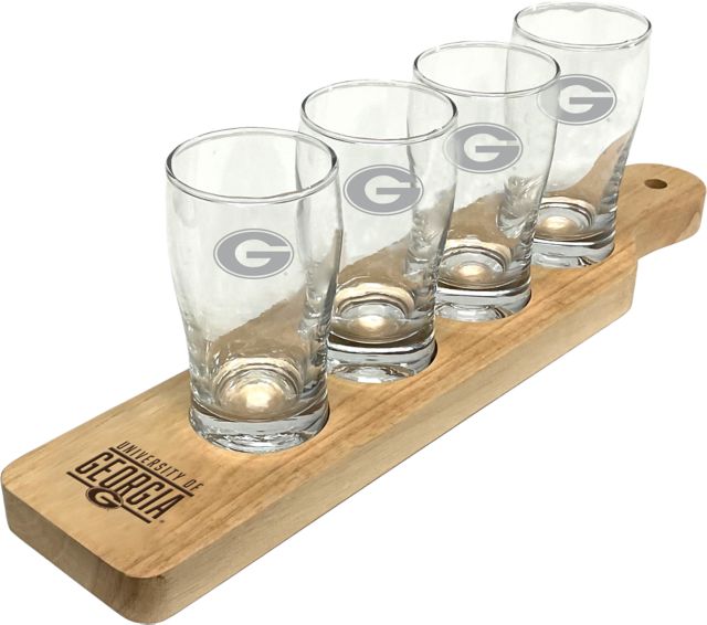 University of Georgia Flight Glass Set