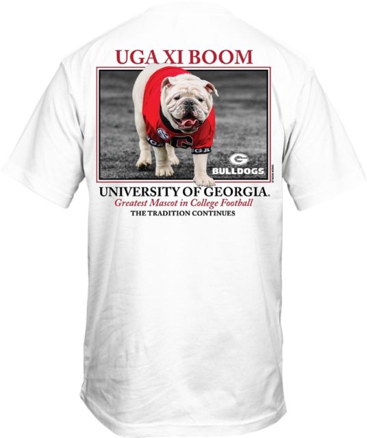 Georgia Bulldogs 3-Time Football National Champions Sketch T-Shirt - White