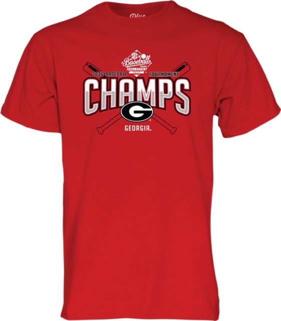University of Georgia Baseball SEC Champions Locker Room Short Sleeve T-Shirt