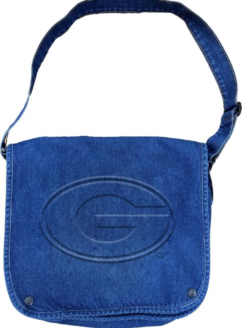 University of Georgia Embroidered Messenger Bag