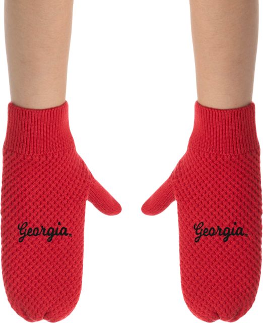 University of Georgia Knit Fashion Mittens