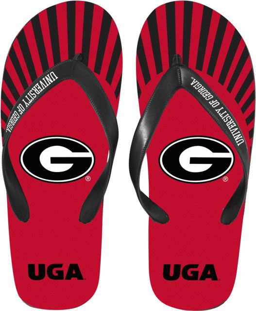 University of Georgia Bulldogs Big Island Flip Flop Sandals