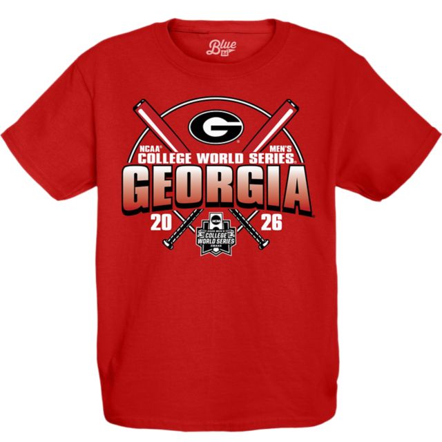 University of Georgia Baseball 2026 College World Series Youth Short Sleeve T-Shirt
