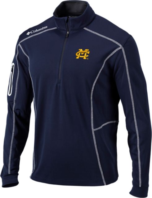 トップス BP/MS COLLEGE LOGO ZIP Mississippi College 1/4 Zip Top: Mississippi College