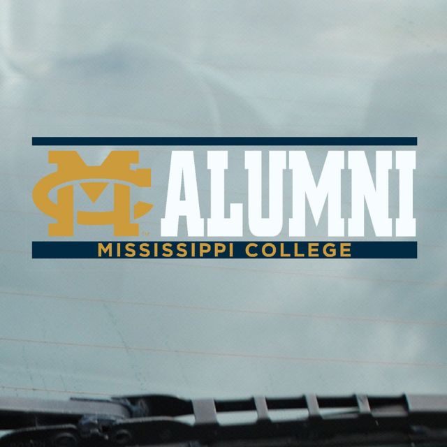 Mississippi College Alumni Cling Decal