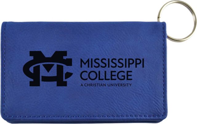 Mississippi College ID Leather Holder
