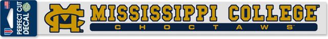 Mississippi College 2'' x 17'' Perfect Cut Decal