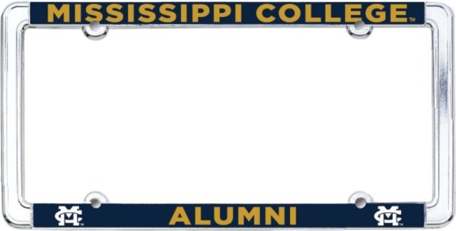 Mississippi College Alumni Thin Dome License Plate Frame