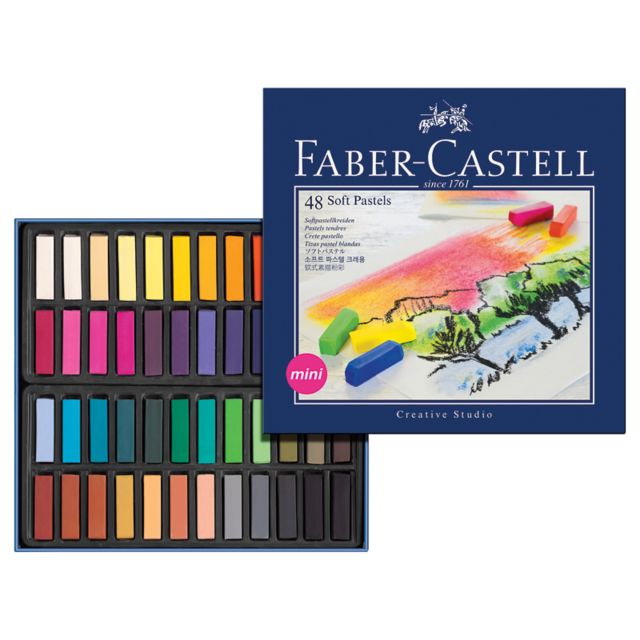 School Smart Square Chalk Pastels Assorted Colors Set of 48