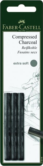 Pitt Compressed Charcoal Stix 3/Extra Soft
