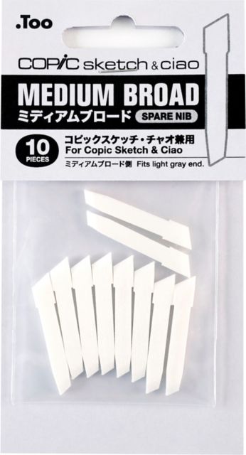 MEDIUM BROAD REPLACEMENT NIB 10/PACK