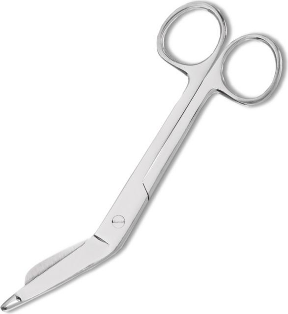 5.5IN BANDAGE SCISSOR WITH SERRATED BLADES-SLIDE PACK