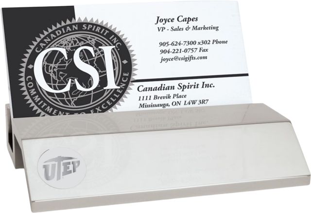 University of Texas El Paso Business Card Holder