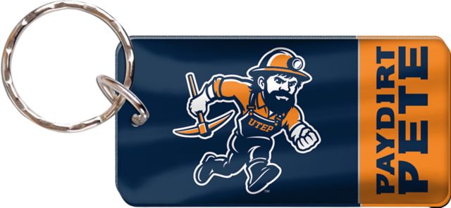 University of Texas El Paso Paydirt Pete Keychain