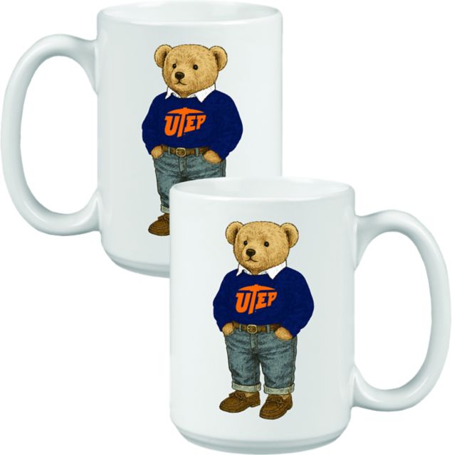 University of Texas El Paso 15 oz. Teddy Bear Mug