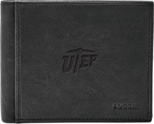Fossil Leather Ingram RFID Bifold With Flip ID  - ONLINE ONLY