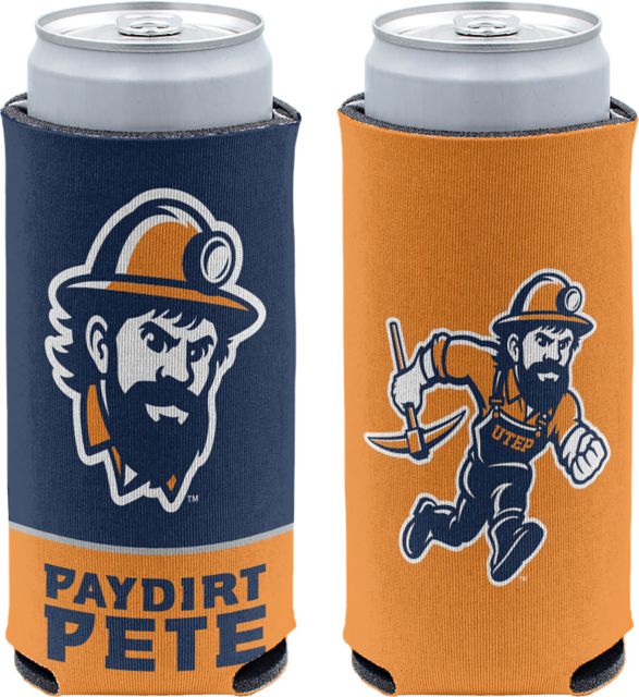 University of Texas El Paso Paydirt Pete 12oz. Slim Can Cooler