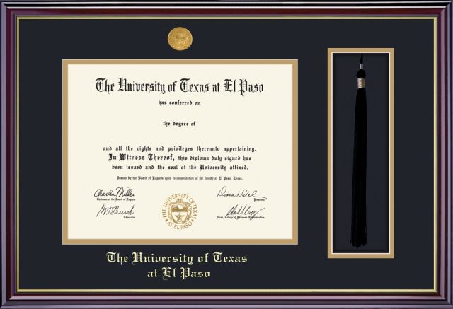 University of Texas El Paso 11'' x 14'' Windsor Diploma Frame