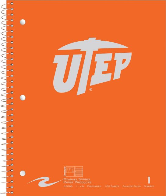 University of Texas El Paso Notebook 100-Sheet